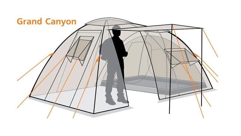 Кэмпинговая палатка четырехместная Canadian Camper GRAND CANYON 4
