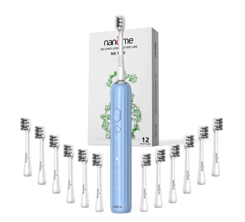 12 насадок для электрической щётки Nandme NX-7000 для зубов в подарок