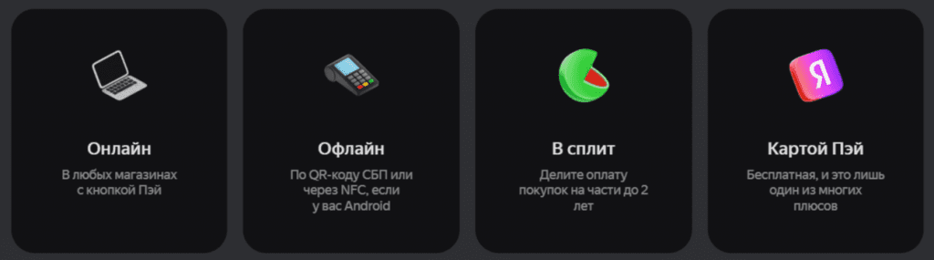 где платить картой Яндекс